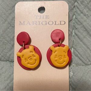 Red and Yellow Pooh Earrings